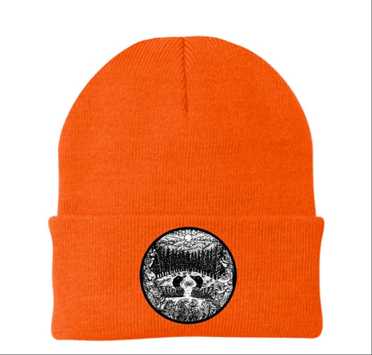 Loon Patch Beanie - Neon Orange